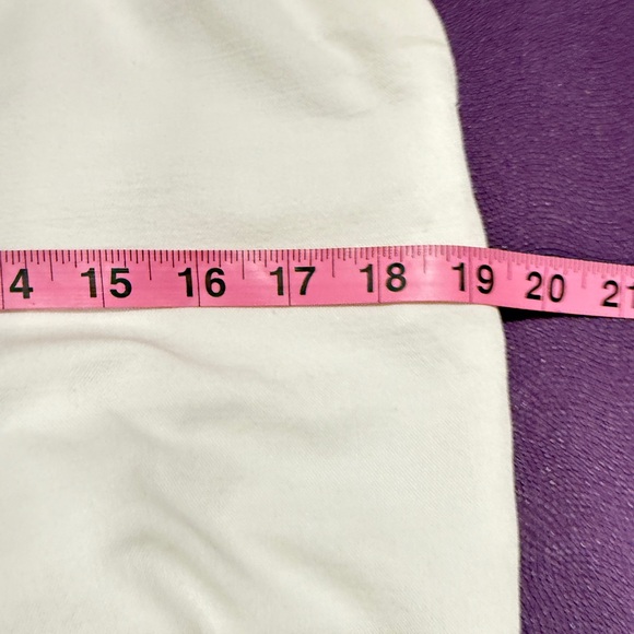 Ann Taylor White Paper Bag Waist Capri Pants Size 8 with Belt - Picture 10 of 12